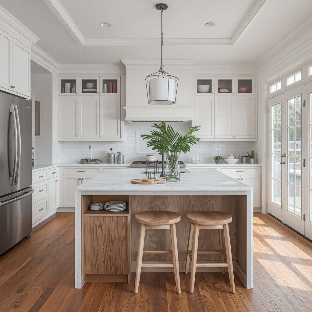 White Oak White Kitchen